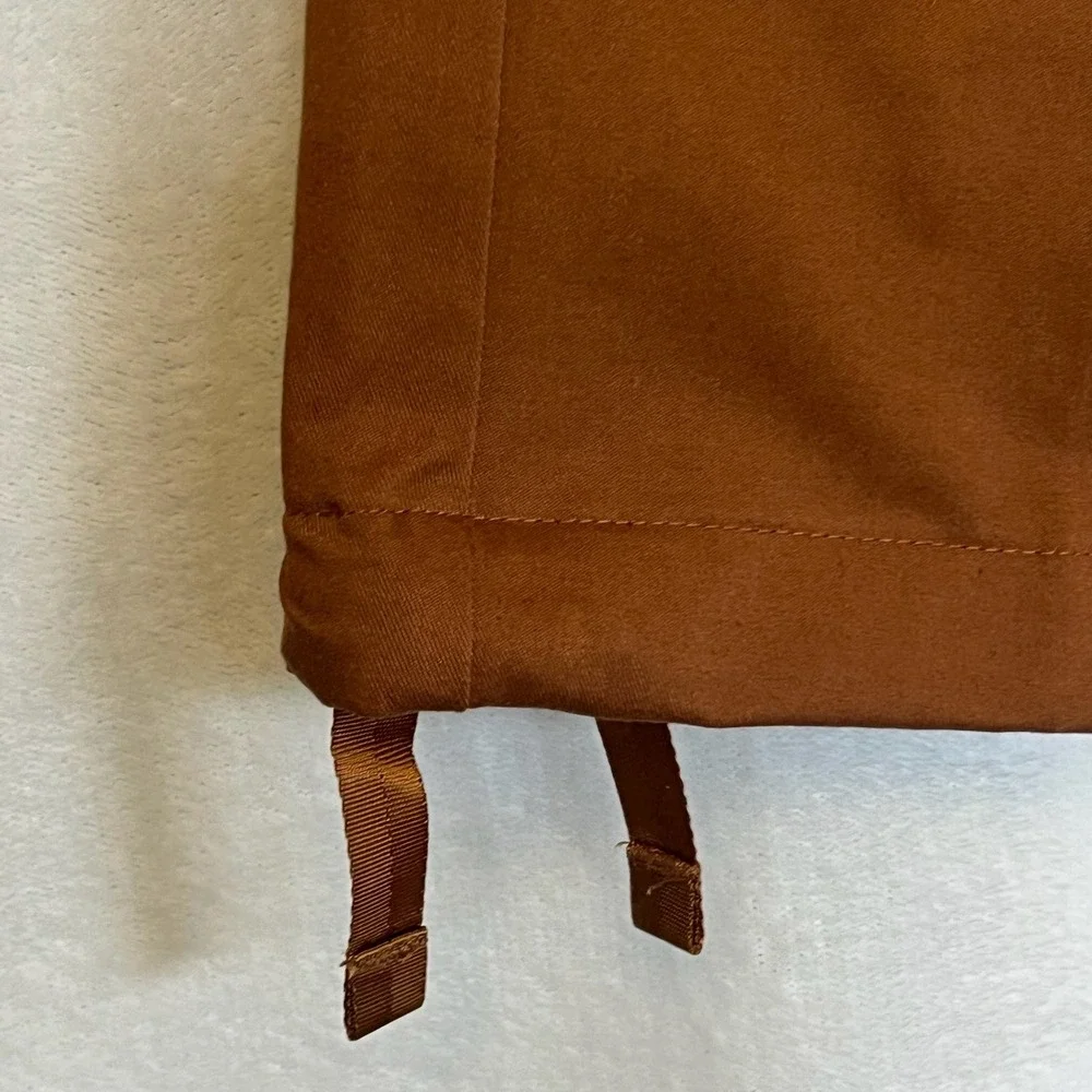 Jordan Men Cargo Pants Active Size S Rust Brown Cotton Blend Casual Logo Jumpman